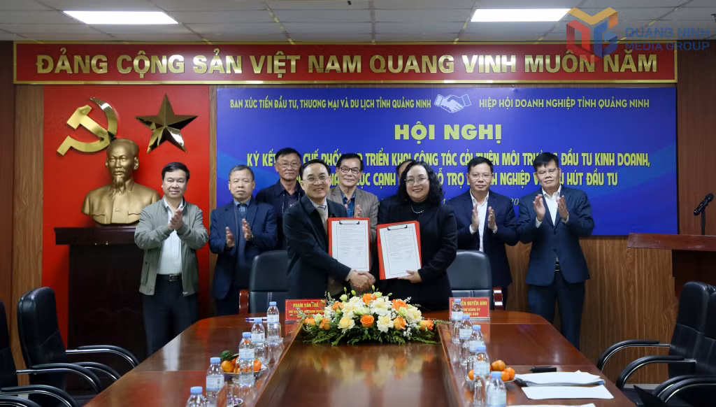 Ban Xúc tiến đầu tư, Thương mại và Du lịch, Hiệp hội Doanh nghiệp tỉnh ký kết Quy chế phối hợp triển khai công tác cải thiện môi trường đầu tư kinh doanh, nâng cao năng lực cạnh tranh và xúc tiến đầu tư.