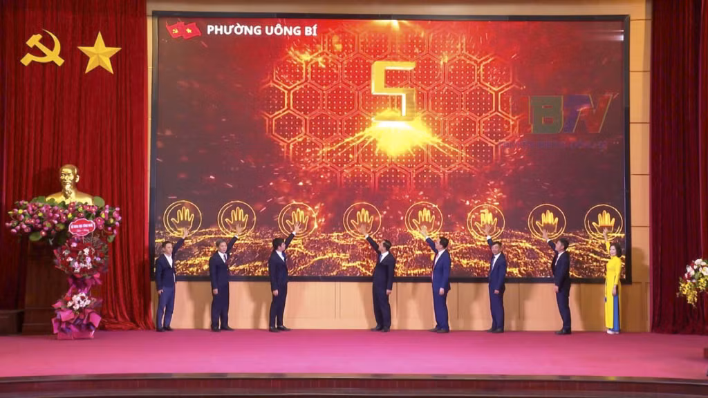 Phường Uông Bí ra mắt zalo mini app "Uông Bí S". Ảnh: Truyền thông Uông Bí