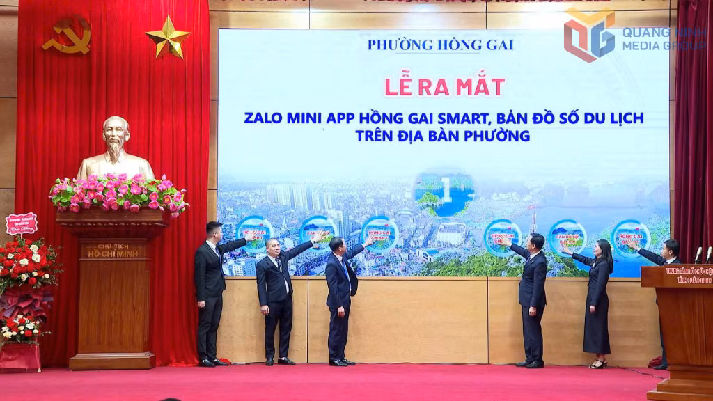 Lễ ra mắt Zalo mini app “Hồng Gai Smart” và Bản đồ số du lịch trên địa bàn phường Hồng Gai.