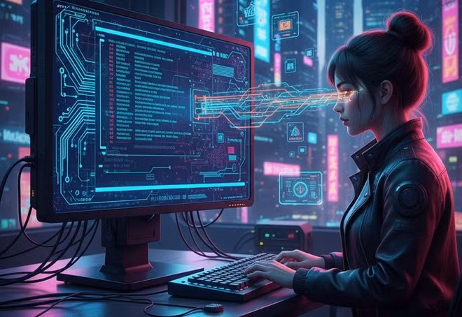 Trào lưu AI “tạo tranh biếm họa từ tất cả những gì bạn biết về tôi” tiềm ẩn nguy cơ bị lợi dụng cho các hoạt động gian lận trực tuyến. Ảnh: Nhi Lê