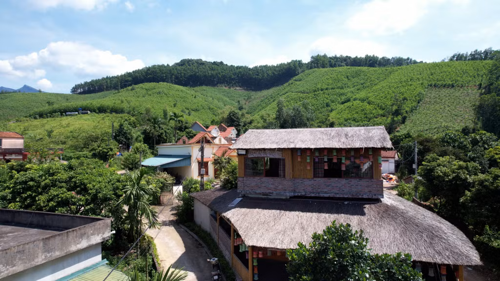 Mô hình du lịch cộng đồng của gia đình ông Trương Văn Dương tại xóm Gốc Đa.