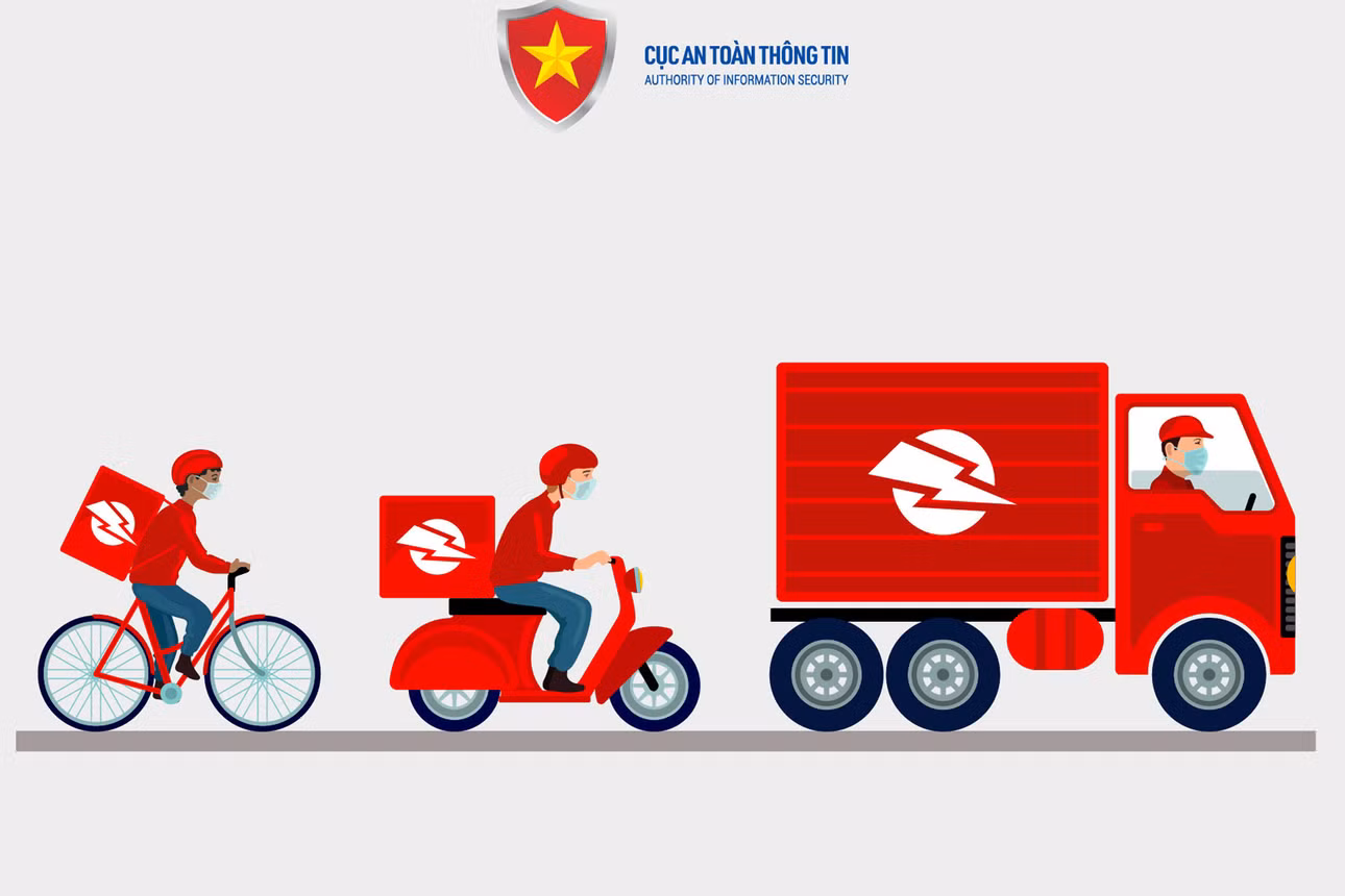 Cục An toàn thông tin ghi nhận tình trạng 'bùng phát' các trường hợp giả mạo nhân viên giao hàng của các doanh nghiệp chuyển phát uy tín để lừa đảo, chiếm đoạt tài sản. Ảnh minh họa: NCSC