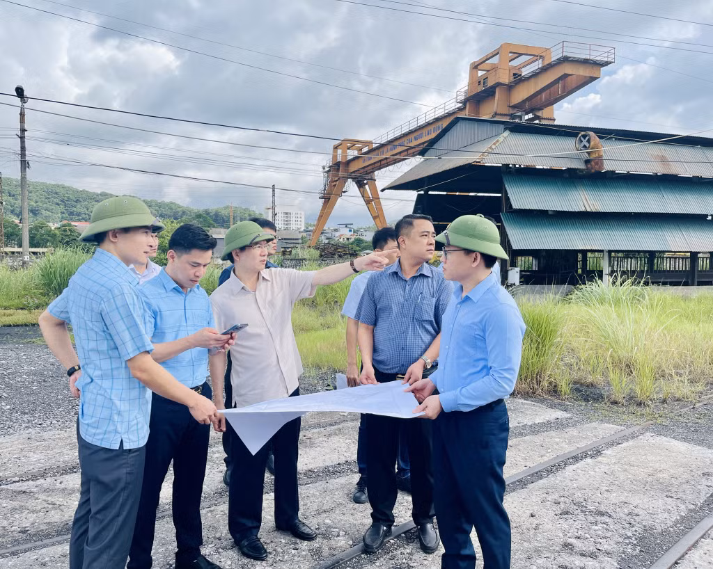 Lãnh đạo TP Hạ Long kiểm tra chuẩn bị khởi công dự án trên địa bàn.