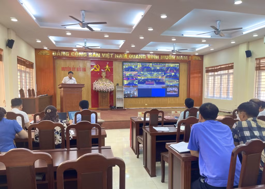 Ban Tổ chức Huyện ủy quán triệt, triển khai nội dung kế hoạch của Huyện ủy Hải Hà về tổ chức Đại hội Đảng các cấp tiến tới Đại hội đại biểu Đảng bộ huyện Hải Hà lần thứ XXIII, nhiệm kỳ 2025 – 2030