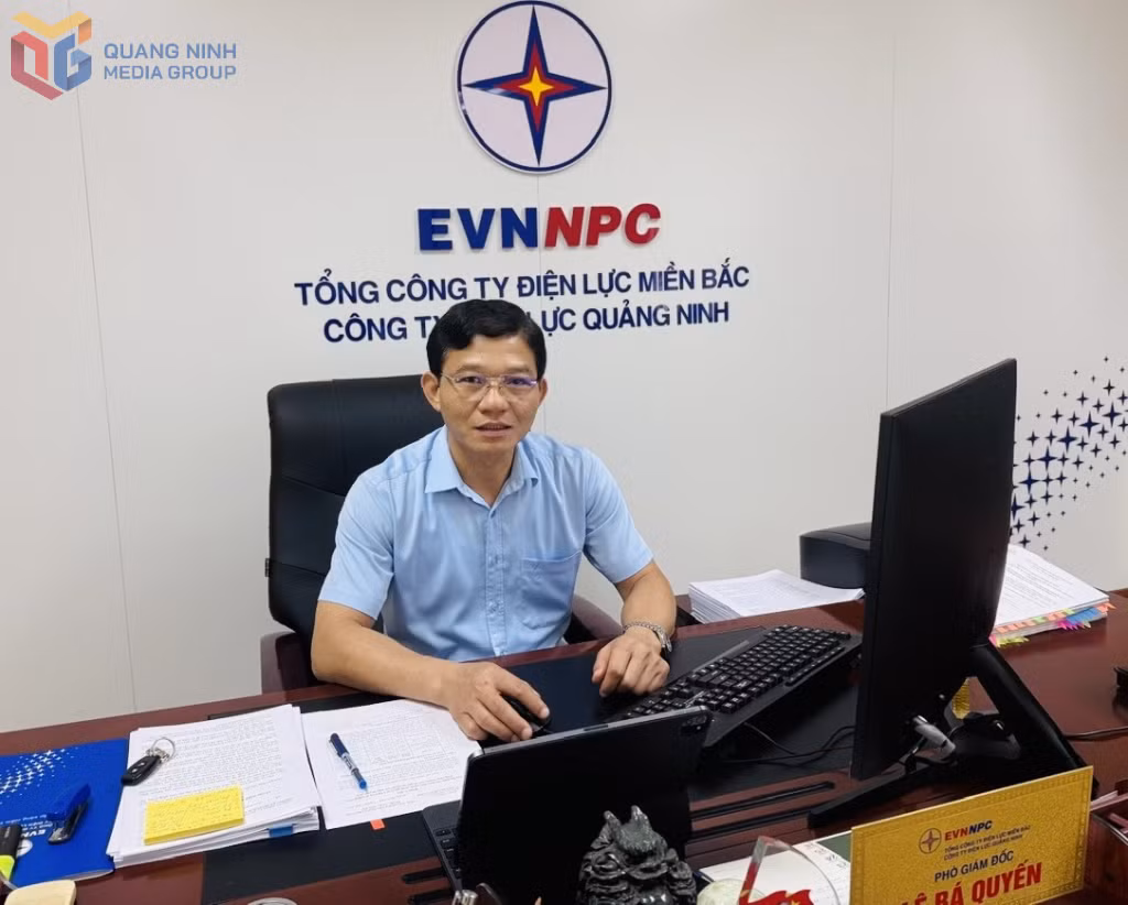 Ông Lê Bá Quyến, Phó Giám đốc Công ty Điện lực Quảng Ninh.