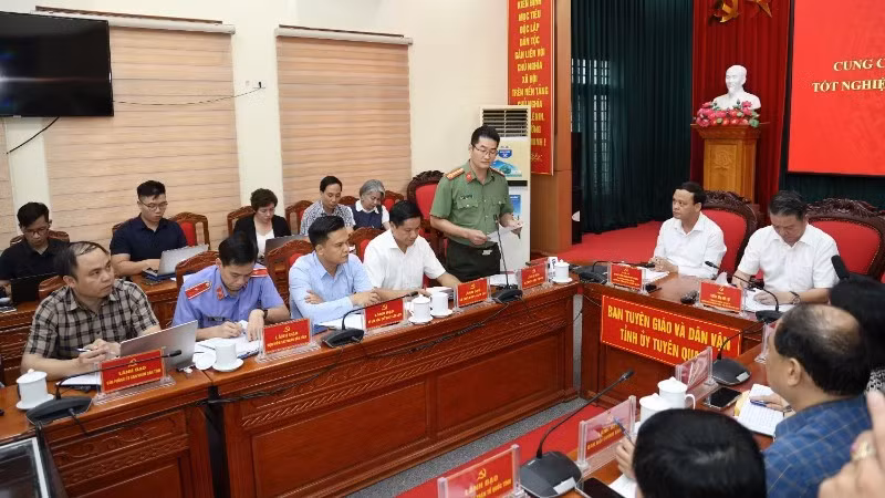 Ban Tuyên giáo và Dân vận Tỉnh ủy Tuyên Quang tổ chức họp báo cung cấp thông tin kết quả bước đầu điều tra, xác minh, làm rõ vụ việc liên quan kỳ thi tốt nghiệp trung học phổ thông năm 2026 tại tỉnh Tuyên Quang vào ngày 9/7.