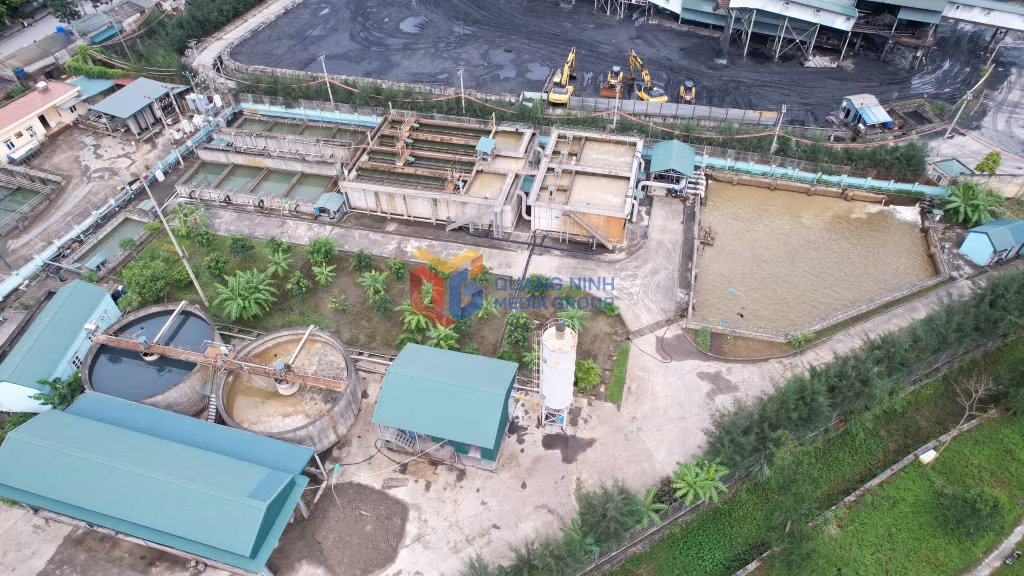 Trạm xử lý nước thải -97,5 Mông Dương được đầu tư đồng bộ, phục vụ xử lý nước thải phát sinh từ hoạt động khai thác than.