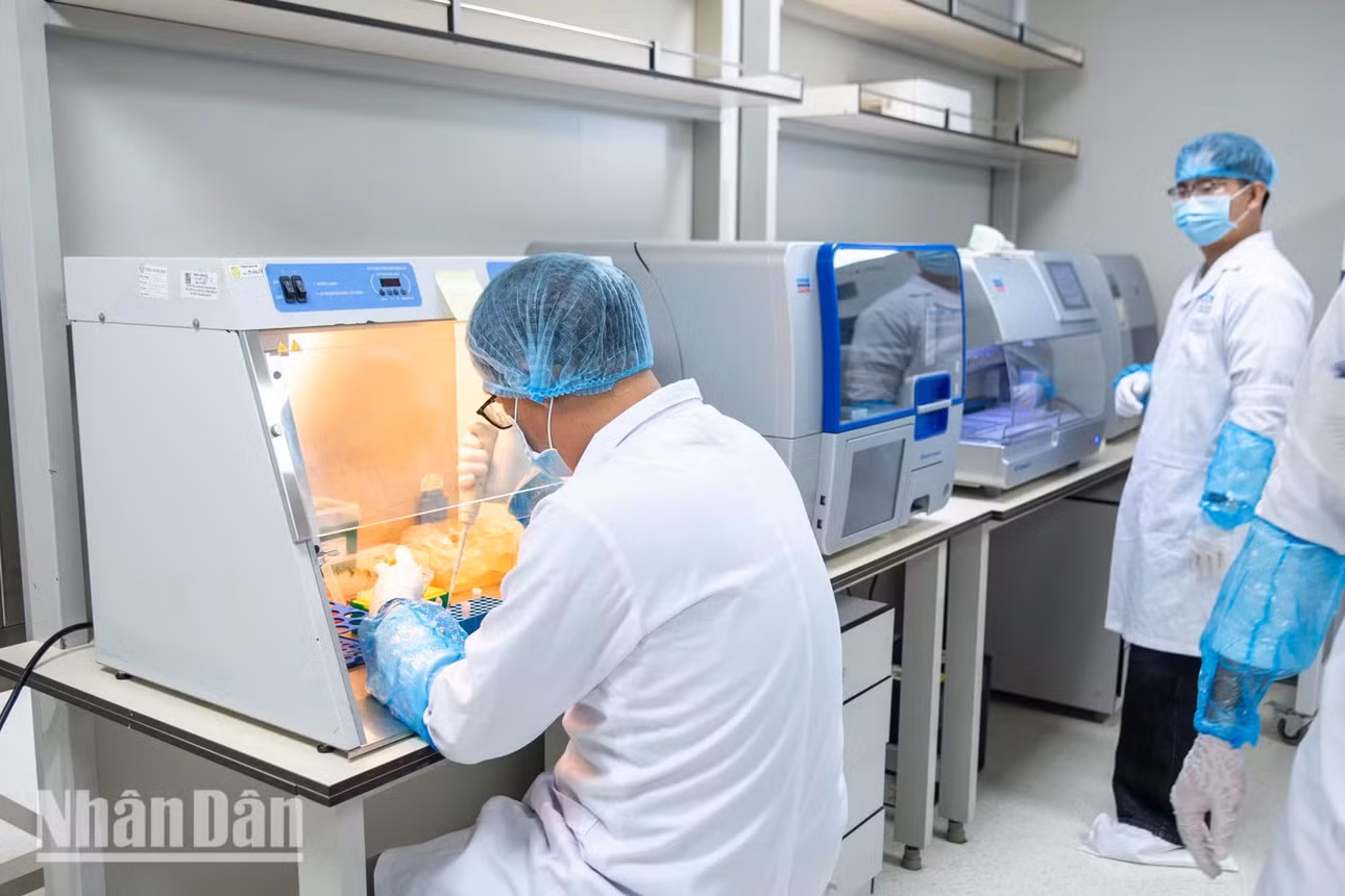 Dùng pipet tự động để chuyển một lượng mẫu cực nhỏ vào ống nghiệm là một kỹ thuật cơ bản nhưng đòi hỏi độ chính xác cao để bảo đảm lượng ADN thu được là tối ưu.
