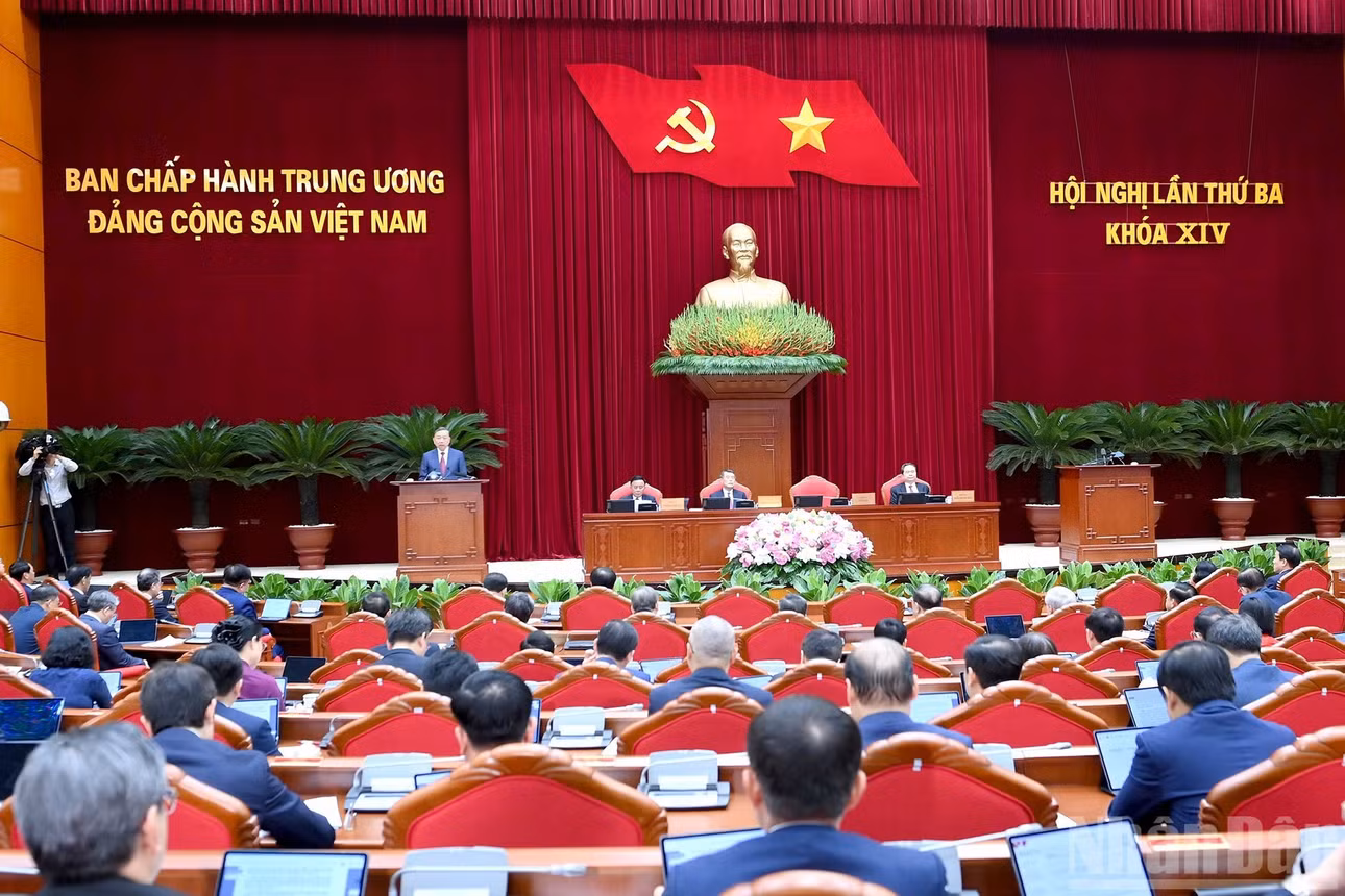 Tổng Bí thư, Chủ tịch nước Tô Lâm phát biểu khai mạc hội nghị.