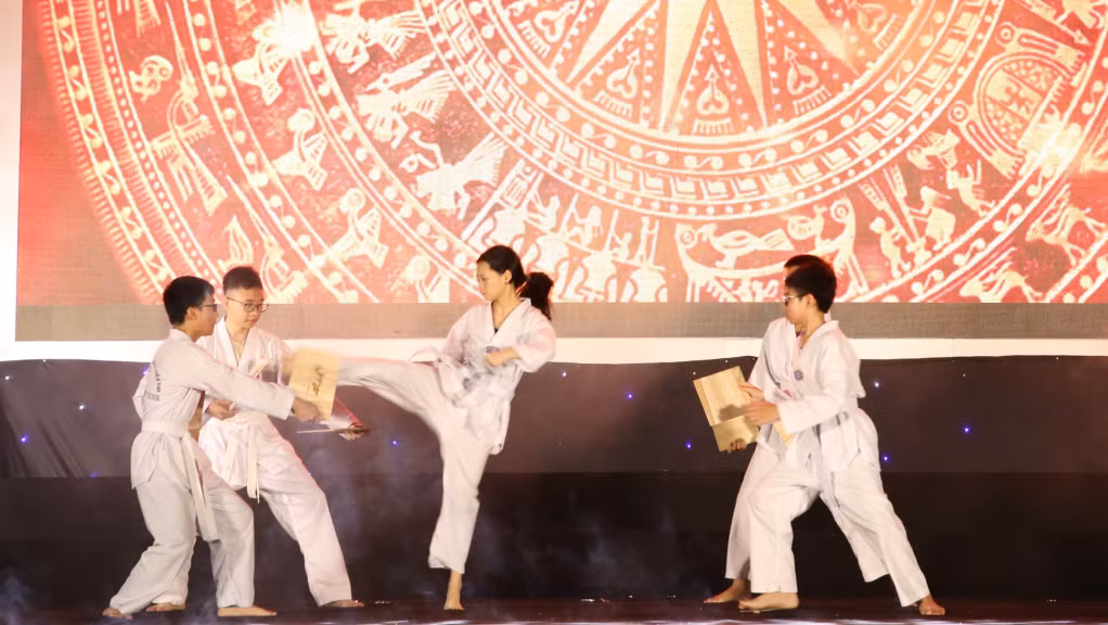 Nội dung của lớp taekwondo đầy hấp dẫn.