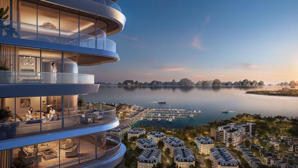 Hệ sinh thái sống, nghỉ dưỡng, thương mại và giải trí đã hiện hữu tại Halong Marina mở rộng không gian trải nghiệm từ tòa tháp Prima Bay.