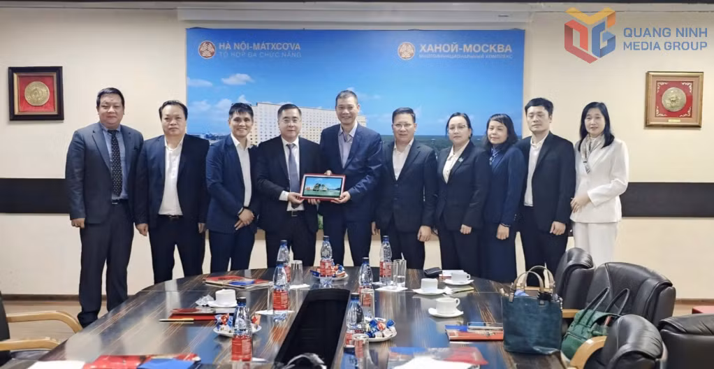 Đoàn công tác tỉnh Quảng Ninh làm việc với Hiệp hội các doanh nghiệp Việt Nam tại Liên bang Nga.