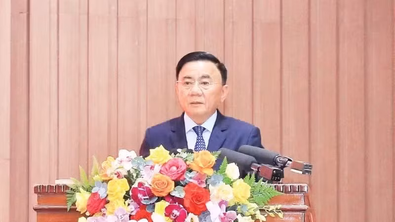 Đồng chí Trần Cẩm Tú, Ủy viên Bộ Chính trị, Thường trực Ban Bí thư. (Ảnh: DUY LINH)