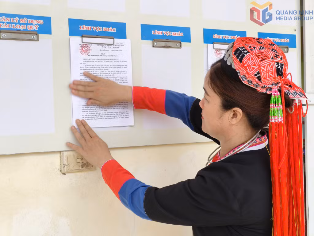 Các nội dung liên quan đến đời sống nhân được được công khai tại nhà văn hóa thôn Bằng Cả đảm bảo công khai, minh bạch.
