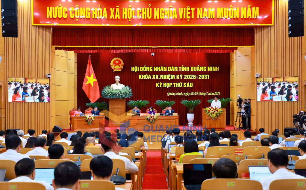 Kỳ họp thứ 5 HĐND tỉnh khóa XV, nhiệm kỳ 2026-2031 (7-2026). Ảnh: Minh Hà