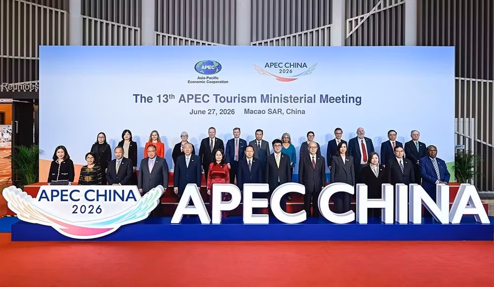Hội nghị Bộ trưởng Du lịch APEC lần thứ 13 quy tụ các bộ trưởng, trưởng đoàn đơn vị quản lý về du lịch của các quốc gia trong khu vực. (Ảnh: TITC)