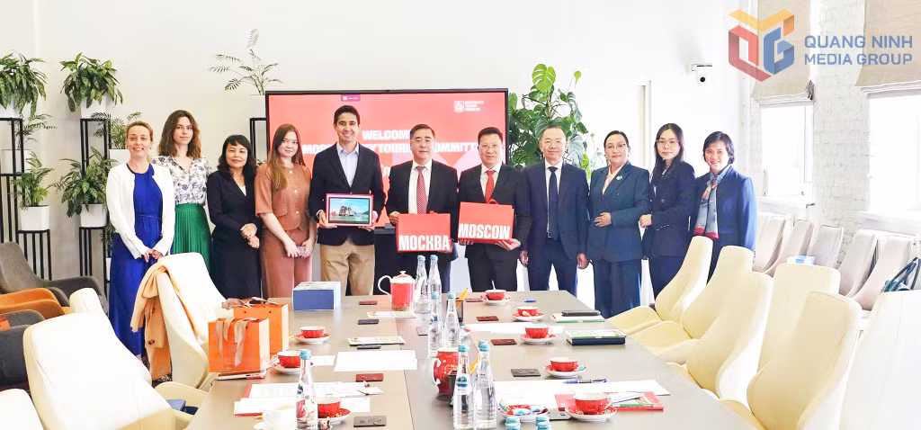 Đoàn công tác tỉnh Quảng Ninh làm việc với Ủy ban Du lịch của Moskva, Liên bang Nga. 