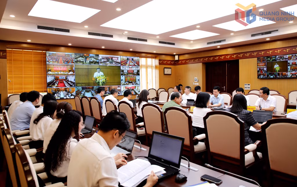 Quảng Ninh tham dự hội nghị toàn quốc sơ kết công tác 6 tháng đầu năm 2026 của ngành Nội chính Đảng qua truyền hình trực tuyến