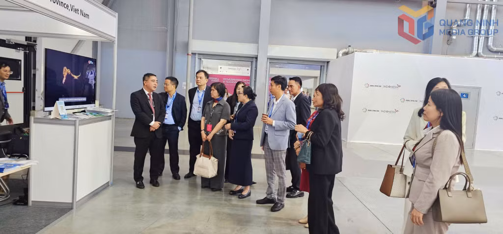 Đoàn Đại biểu tỉnh Quảng Ninh tham dự Triển lãm công nghệ Quốc tế Innoprom 2026 tại Liên bang Nga