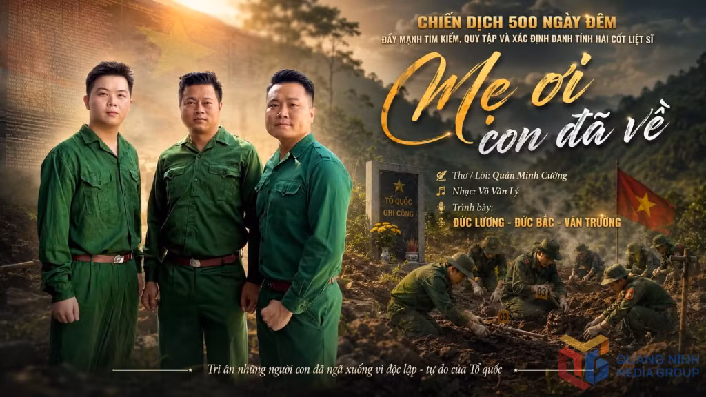 Hình ảnh trong MV “Mẹ ơi, con đã về!”.