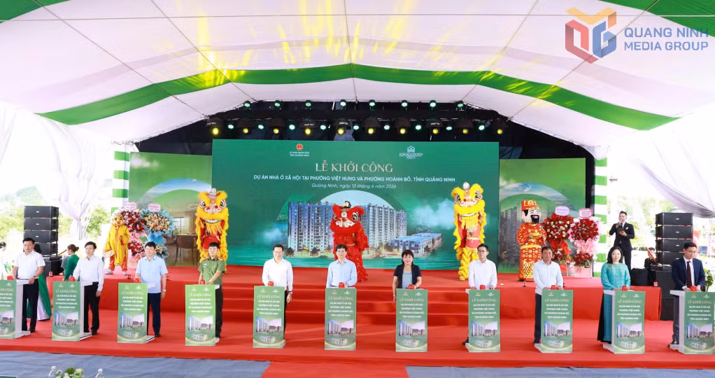 Khởi công Dự án nhà ở xã hội tại phường Việt Hưng và phường Hoành Bồ (tháng 6/2026).