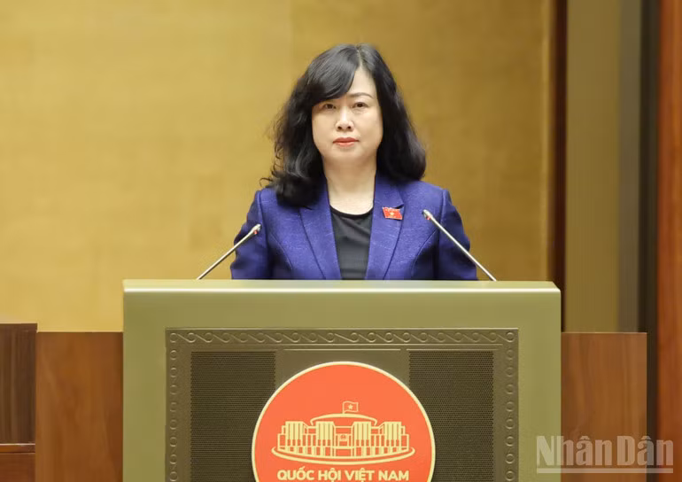 Bộ trưởng Y tế Đào Hồng Lan. (Ảnh: DUY LINH)