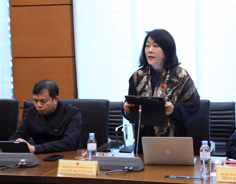 Đại biểu Nguyễn Thị Tuyết Nga (Đoàn Quảng Trị). (Ảnh: Media Quốc hội)