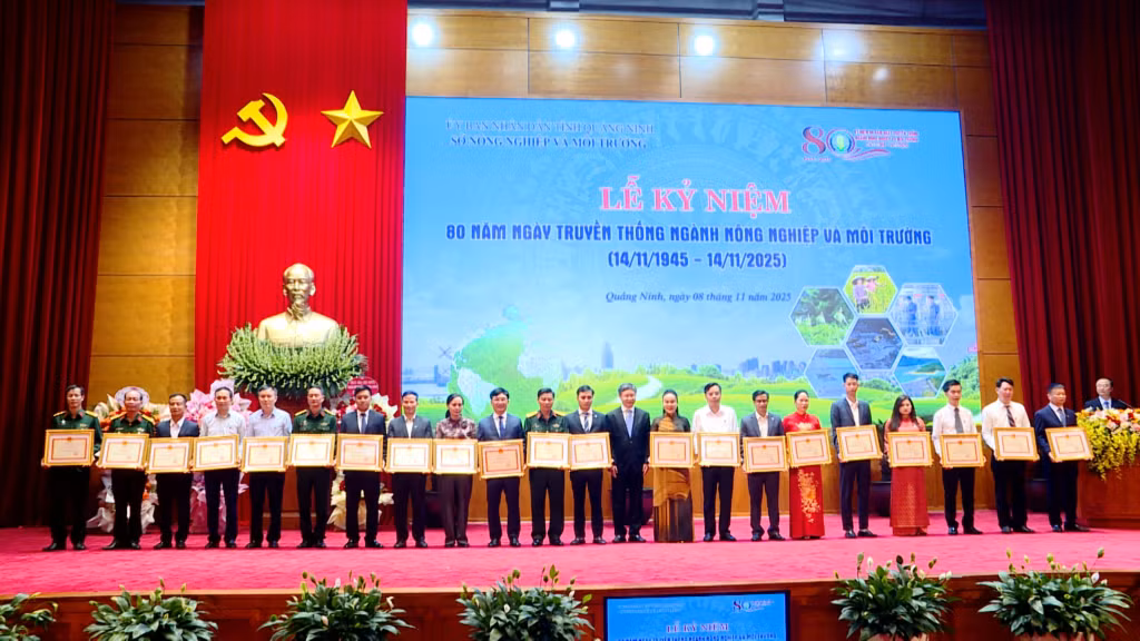 Nhiều tập thể và cá nhân của Sở NN&MT tỉnh Quảng Ninh được tặng bằng khen của Thủ tướng Chính phủ và Bộ Trưởng Bộ NN&MT.