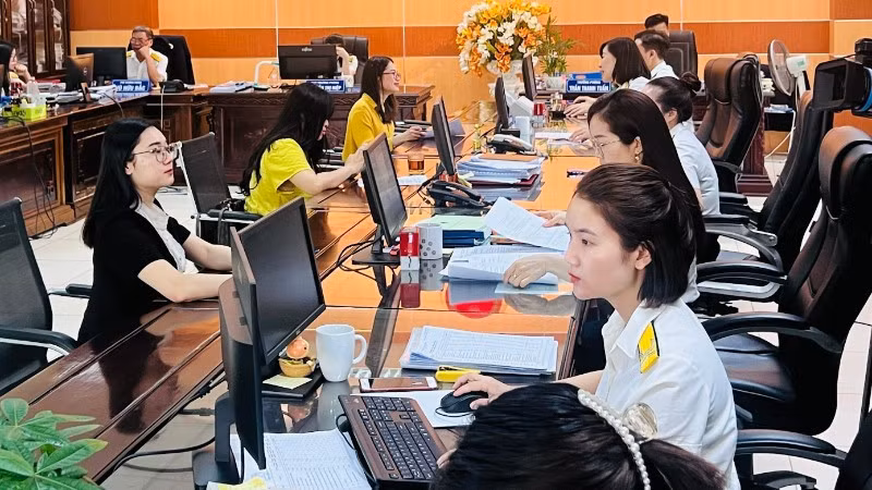 Thu ngân sách nhà nước 9 tháng đầu năm 2025 đạt 96% dự toán năm. (Ảnh: MINH PHƯƠNG)