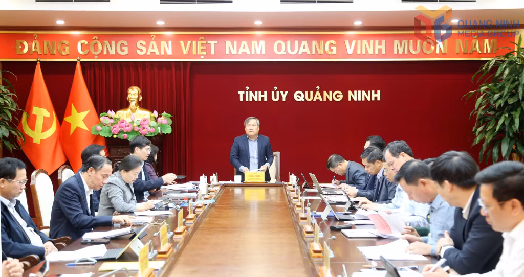 Đồng chí Vũ Đại Thắng, Ủy viên Trung ương Đảng, Bí thư Tỉnh ủy, Trưởng Đoàn ĐBQH tỉnh, Chủ tịch Ủy ban bầu cử tỉnh chủ trì và kết luận hội nghị.
