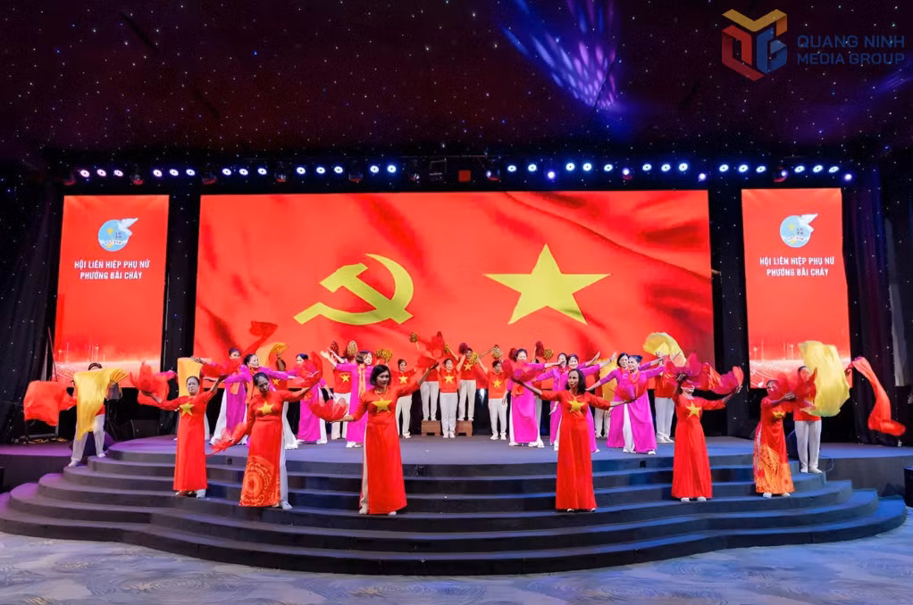 Hội LHPN phường Bãi Cháy tổ chức đồng diễn dân vũ (tháng 8/2025).