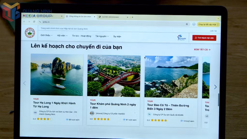 Trang thông tin du lịch được Hiệp hội Du lịch Quảng Ninh ra mắt đầu năm 2025.