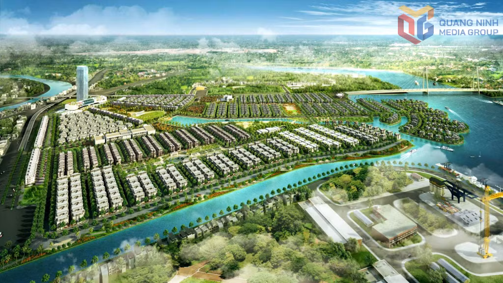 Phối cảnh một phần diện tích của Khu đô thị phức hợp Hạ Long Xanh.