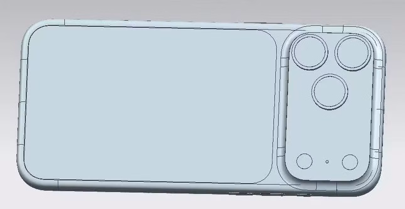 Hình ảnh thể hiện thiết kế của iPhone 17 Pro và iPhone 17 Pro Max. Ảnh: Sonny Dickson
