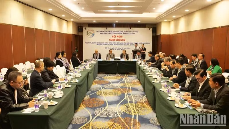 Quang cảnh Hội nghị xúc tiến, quảng bá du lịch đồng bằng sông Cửu Long tại Bắc Kinh, Trung Quốc năm 2025.