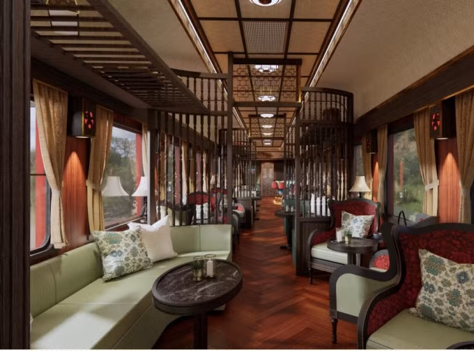 Thiết kế nội thất toa tàu VIP tuyến Hà Nội - Hải Phòng. Ảnh: Sở Văn hóa Thể thao và Du lịch Hải Phòng.