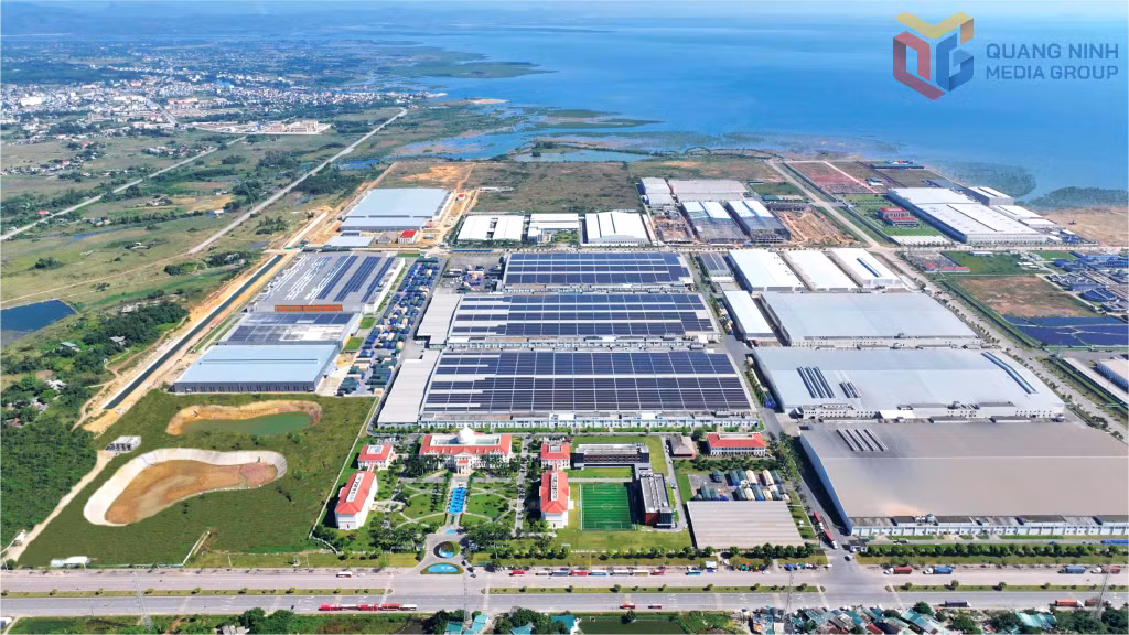 KCN Hải Hà đã thu hút được trên 30 dự án FDI vào đầu tư. Ảnh: Mạnh Trường