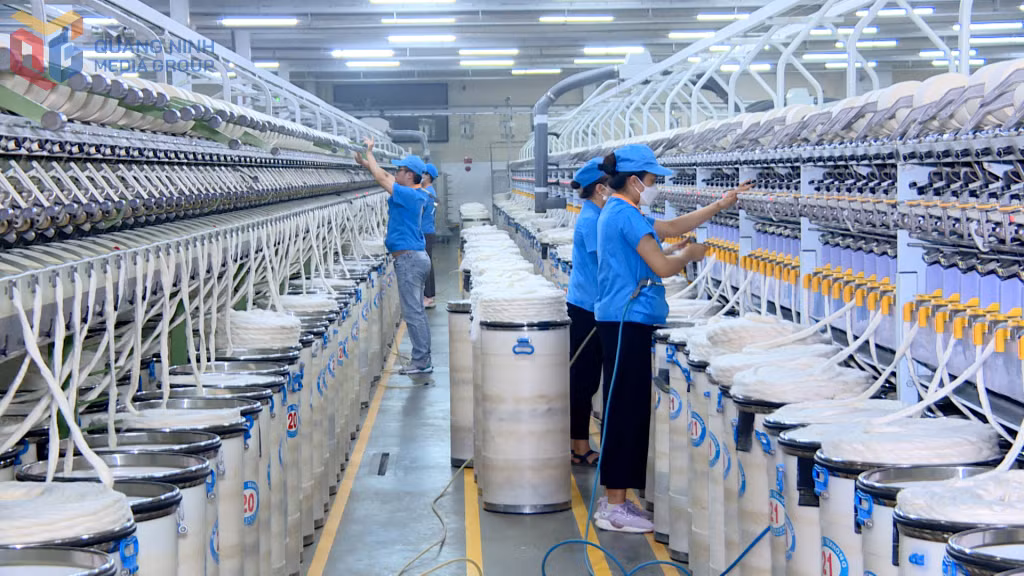 Hoạt động sản xuất tại Công ty TNHH Khoa học Kỹ thuật Ngân Hà (khu công nghiệp Hải Hà).