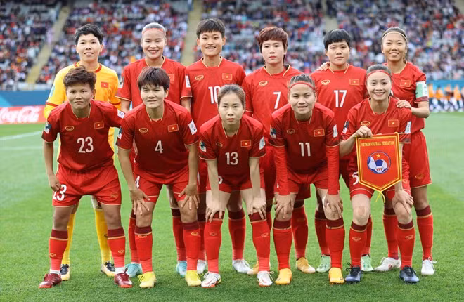 Tuyển bóng đá nữ Việt Nam lần đầu tiên dự kỳ World Cup 2023 tại New Zealand. Ảnh: Đức Đồng