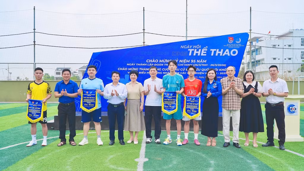 Đoàn Thanh niên phường Cao Xanh tổ chức Giải thể thao thanh niên năm 2026. Ảnh: Đoàn Thanh niên phường Cao Xanh