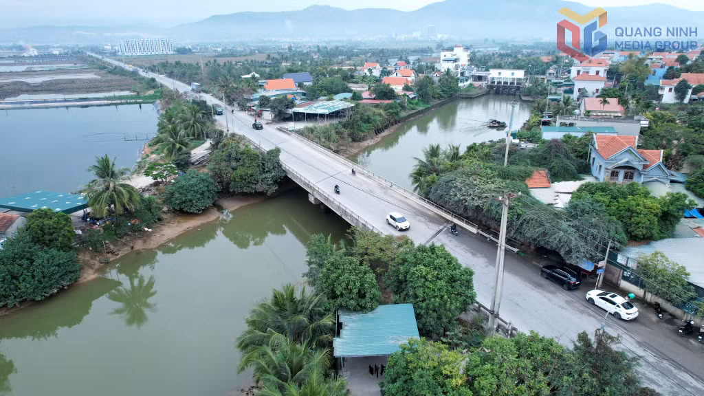 Đoạn tuyến qua cầu Mai Hòa trên địa bàn phường Đông Mai chưa có mặt bằng thi công