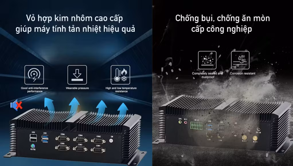 Thiết kế nhỏ gọn với các đặc điểm phù hợp với môi trường công nghiệp khắc nghiệt