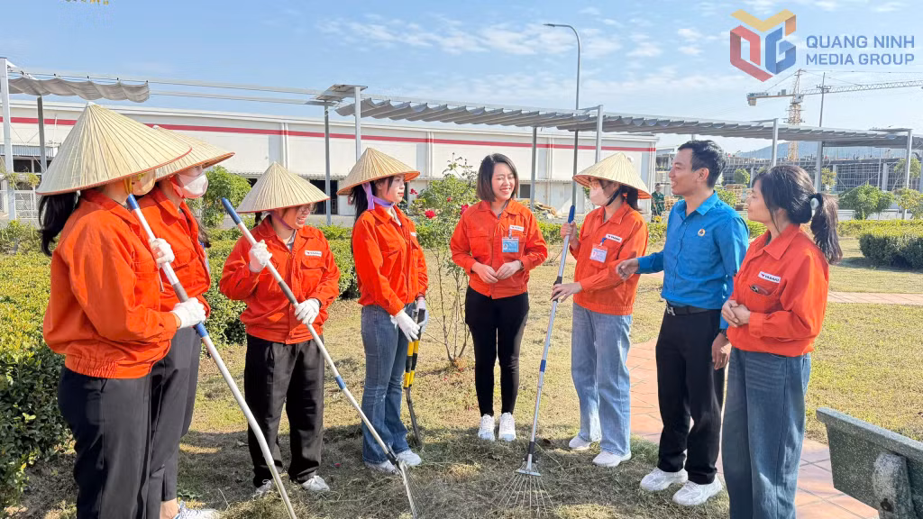 Công đoàn Công ty TNHH Yazaki chi nhánh Hải Phòng tại Quảng Ninh tích cực tuyên truyền người lao động tham gia phong trào 
