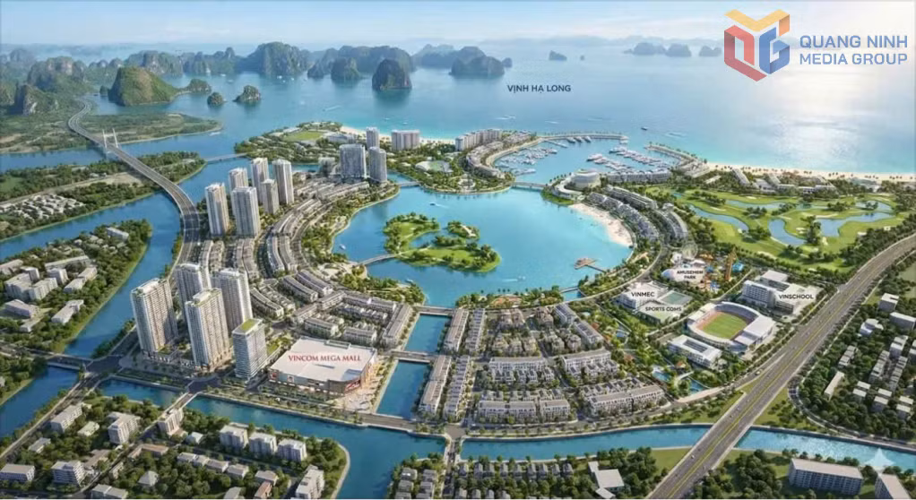 Phối cảnh quy hoạch Khu đô thị Hạ Long Xanh.