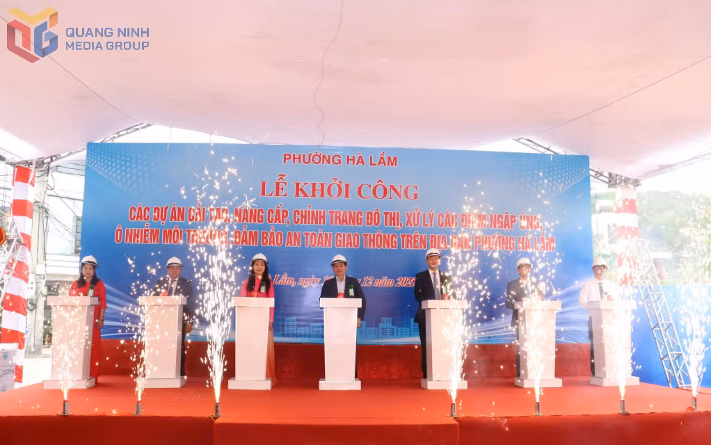 Phường Hà Lầm khởi công các công trình nâng cấp, cải tạo, chỉnh trang đô thị.
