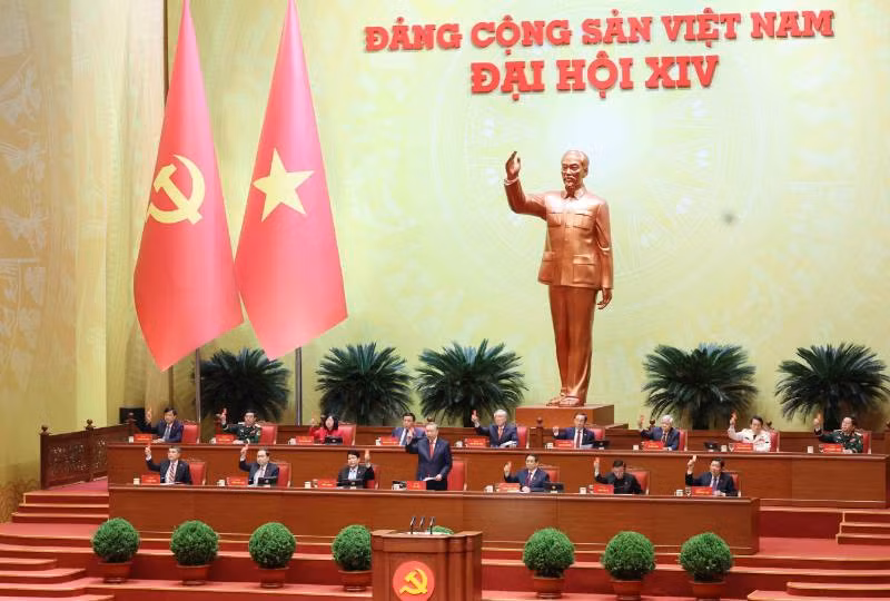 Đại hội biểu quyết thông qua số lượng Ủy viên BCH Trung ương Đảng khóa XIV.
