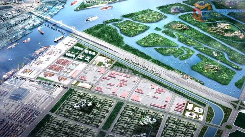 Phối cảnh Khu công nghiệp Bạch Đằng, khởi công cuối tháng 12/2025.
