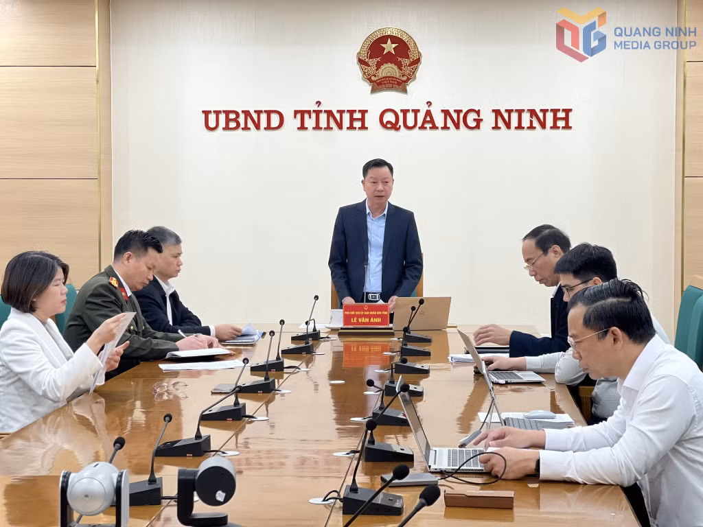 Phó Chủ tịch UBND tỉnh Lê Văn Ánh chủ trì hội nghị.