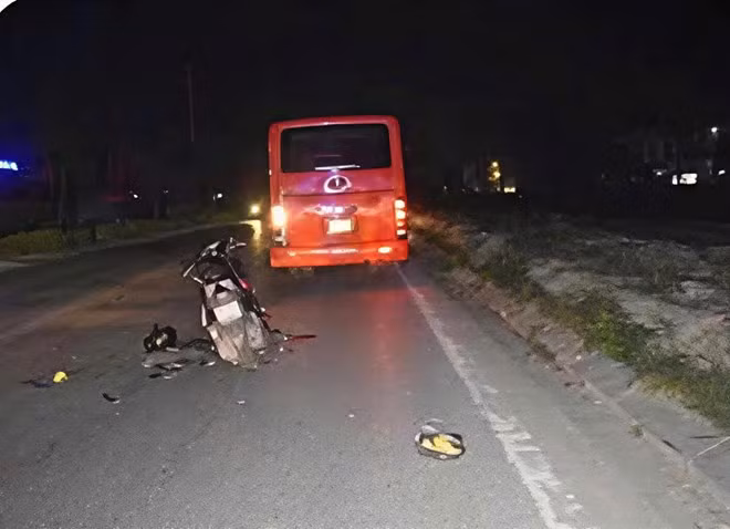 Hiện trường vụ tai nạn. Ảnh: Ban An toàn giao thông Hải Phòng
