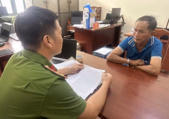 Đối tượng Nguyễn Văn Thình tại Cơ quan CSĐT.